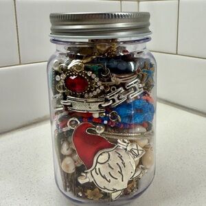 Jar Jewelry for Crafting Repurposing or Jewelry Making